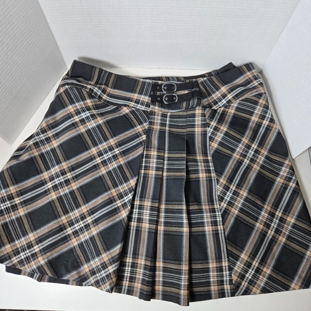 Dalia Collection Plaid Skirt, Size 14